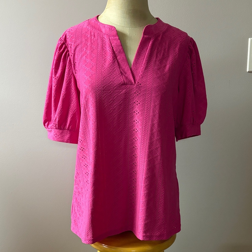Hot Pink Casual Women's Top